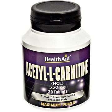 HealthAid Acetyl-L-Carnitine 550mg - 30 Tablets