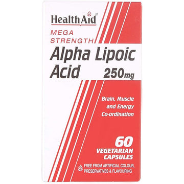HealthAid Alpha Lipoic Acid 250mg Vegicaps 60's