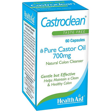 HealthAid Castroclean (Castor Oil 700mg) - 60 Capsules