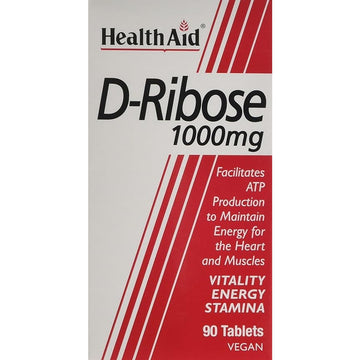 HealthAid D-Ribose 1000mg - 90 Tablets
