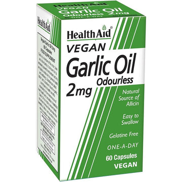 HealthAid Garlic Oil 2mg (odourless) - 60 Vegicaps