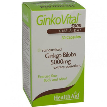 HealthAid Ginko Vital Gingko Biloba 5000mg - 30 Capsules