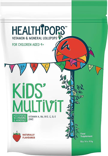 Healthipops Healthipops Vitamin & Mineral lollipops. Kids' Multivit - 2 Pack