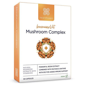 Healthspan ImmunoVit Mushroom Complex 30 Capsules