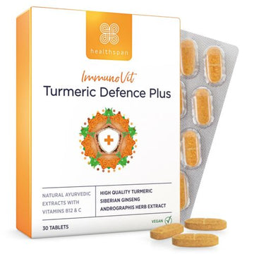 Healthspan ImmunoVit Turmeric Defence Plus 30 Tablets
