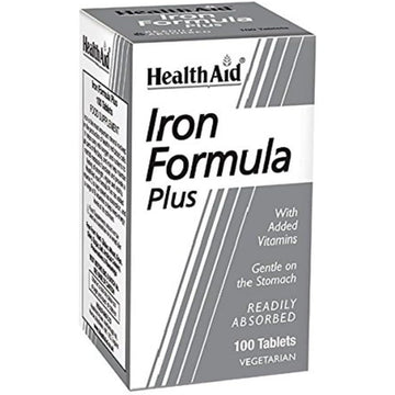 HealthAid Iron Formula Plus - 100 Tablets