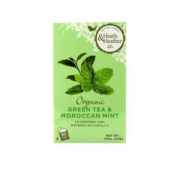 Heath And Heather Organic Green Tea & Mint 20 bags