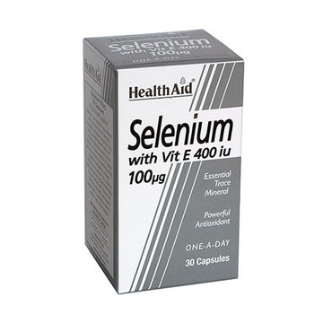 HealthAid Selenium 100ug + Vitamin E 400iu - 30 Capsules