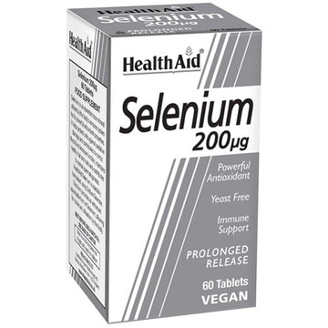 HealthAid Selenium 200ug - Prolonged Release - 60 Tablets