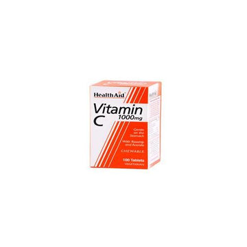 HealthAid Vitamin C 1000mg - Chewable (Orange Flavour) 100 Tabs