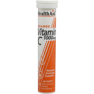 HealthAid Vitamin C 1000mg - Effervescent (Orange Flavour) - 20 Tabs