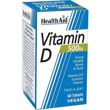 HealthAid Vitamin D 500iu - 60 Tablets
