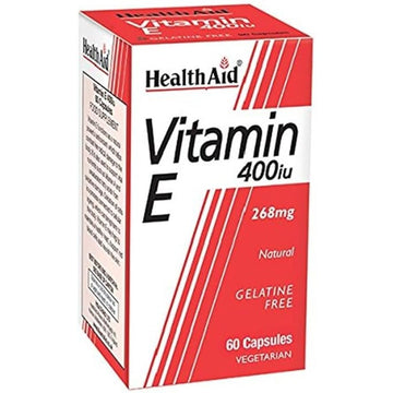 HealthAid Vitamin E 400iu Natural Vegicaps 60's