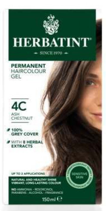 Herbatint Ash Chestnut Ammonia Free hair Colour 4C 150ml