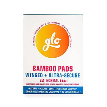 Here We Flo Bamboo pads for Sensitive Bladder/Incontinence 12pads - 4 Pack
