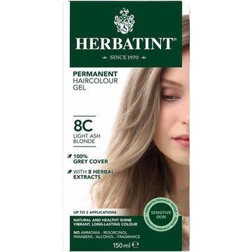 Herbatint Light Ash Blonde Hair Colour 8C 150ml