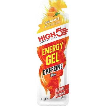 High 5 Energy Gel Caffeine Orange 40g - 20 Pack