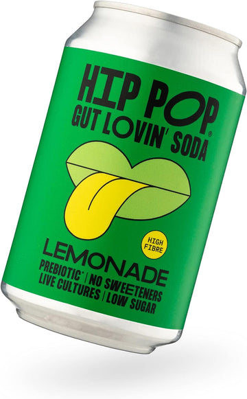 Hip Pop Hip Pop Gut Lovin' Soda Lemonade 330 ml (case of 12 cans) - 12 Pack