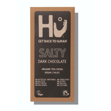Hu Hu Salty Dark Chocolate Bar 60g - 12 Pack