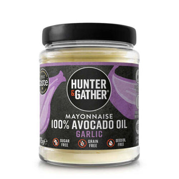 Hunter and Gather Avocado Oil Mayonnaise Garlic 175g