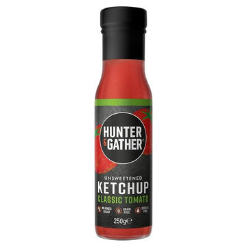 Hunter & Gather Unsweetened Tomato Ketchup Squeezy 350g