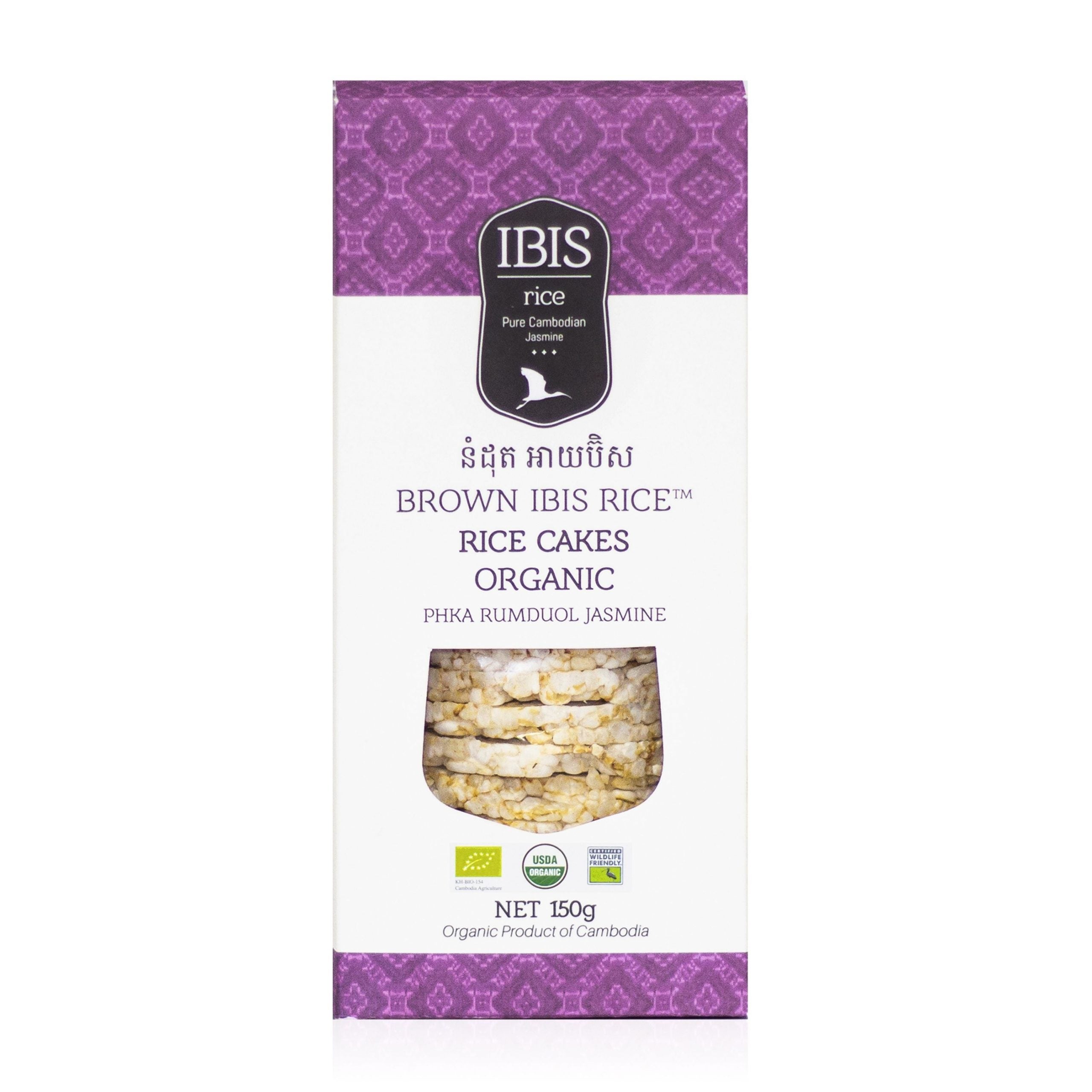 Ibis Rice Organic Rice Cakes Original 130g - 6 Pack