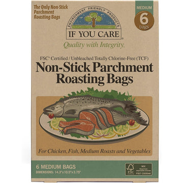 If You Care 6 x FSC Cert Compostable Unbleached Medium Roasting Bags