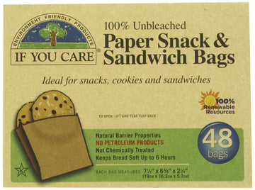 If You Care Sandwich Bags 48 bags