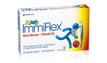 Immitec Kids ImmiFlex 100 mg + 10 mcg Vitamin D3 30 Capsul