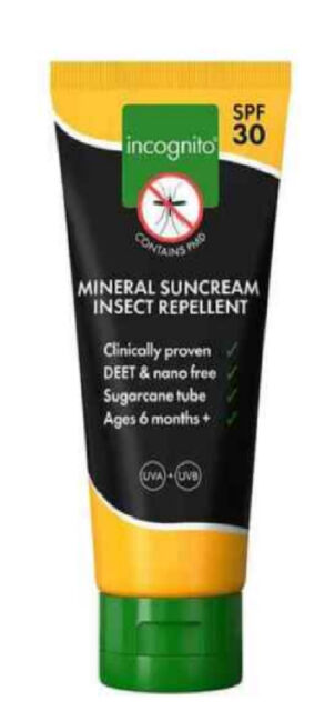 incognito Suncream Insect repellent Moisturiser SPF30 (Advanced) 100ml