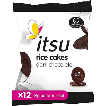 Itsu Dark Chocolate Rice Cakes 34g - 12 Pack