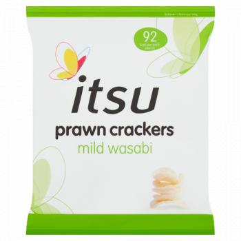 Itsu Mild Wasabi Prawn Crackers 18g - 24 Pack