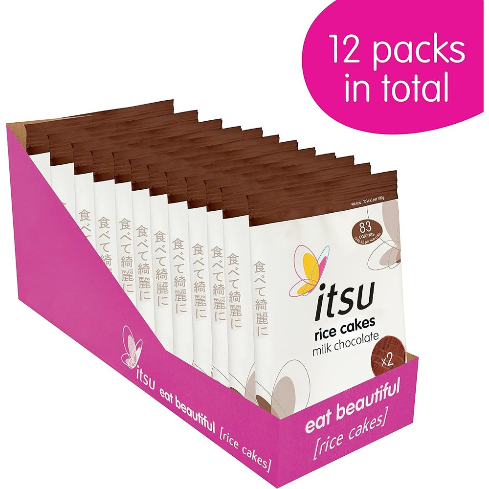 Itsu Rice Cakes Itsu Milk Chocolate Rice Cakes 34g - 12 Pack