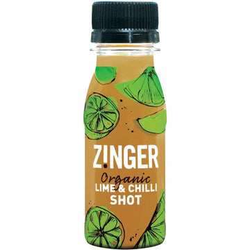 James White Organic Lime & Chilli Zinger Shot 70ml - 5 Pack