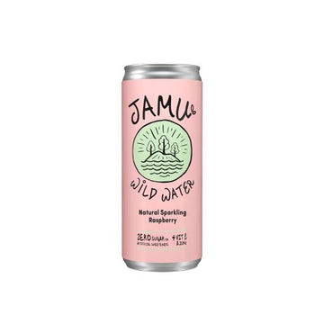 Jamu Wild Water Natural Sparkling Raspberry Water 12 x 250ml - 12 Pack