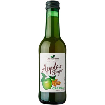 James White Organic Apple & Ginger Juice 250ml - 6 Pack