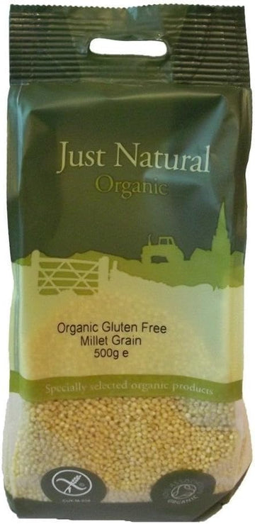 Just Natural Gluten Free Organic Gluten Free Millet Grain 500g