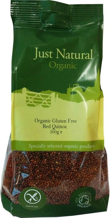 Just Natural Gluten Free Organic Gluten Free Red Quinoa 500g - 4 Pack