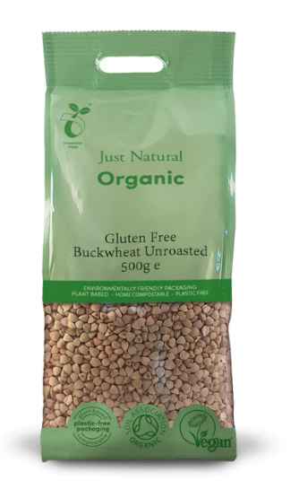 Just Natural Gluten Free Organic Gluten Free Buckwheat Unroasted 500g