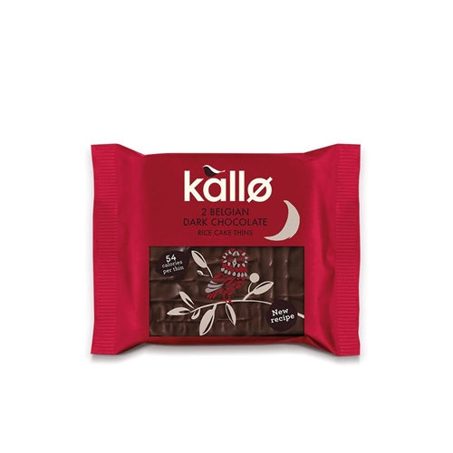 Kallo Kallo Dark Chocolate Topped Rice Cakes 33g - 5 Pack
