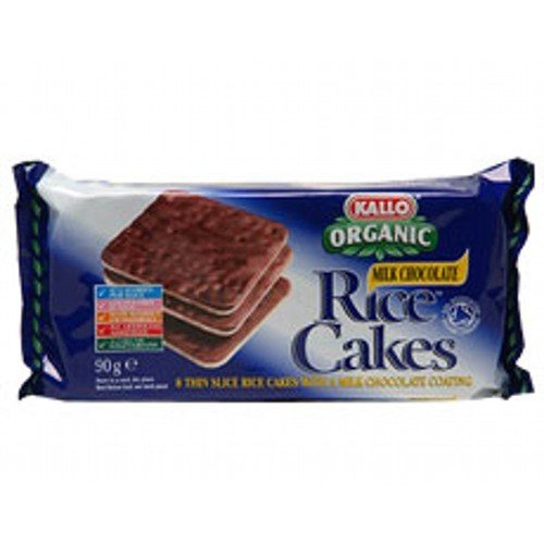 Kallo Organic Thin Slice Milk Chocolate Rice Cakes 90g - 16 Pack