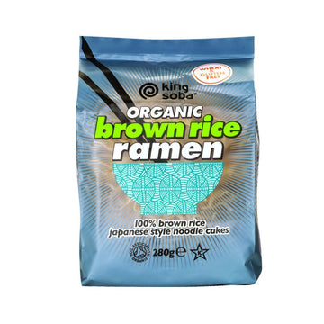 King Soba Org Brown Rice Ramen Noodles 280g