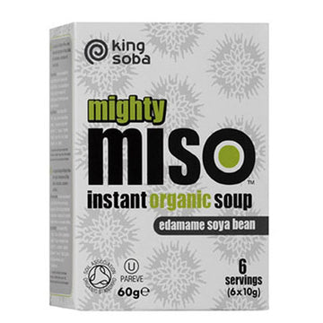 King Soba Org Miso Soup with Edamame Beans 60g