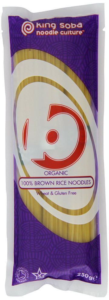 King Soba Org 100% Brown Rice Noodles 250g - 2 Pack