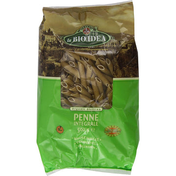 La Bio Idea Organic Whole-wheat Penne - 500g Pack - 12 Pack