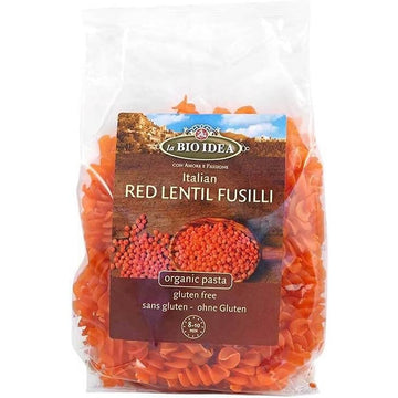 La Bio Idea Org G/F Red Lentil Fusilli 250g