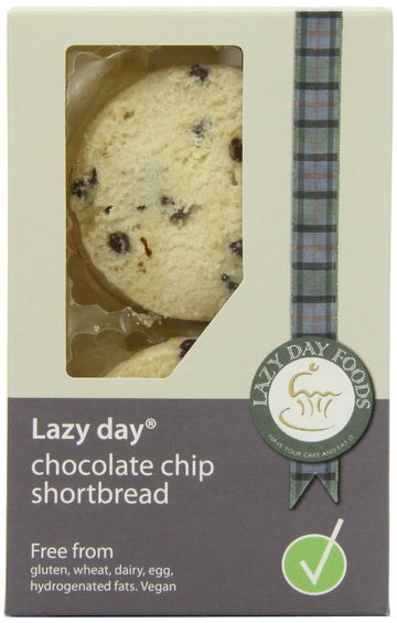 Lazy Days Vegan & Free From Chocolate Chip Shortbread 150g - 2 Pack