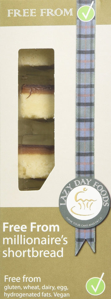 Lazy Days Vegan & Free From Millionaires Shortbread 150g - 2 Pack