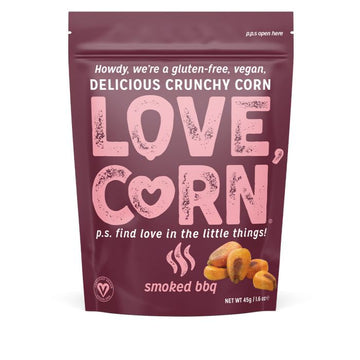 Love Corn BBQ Corn Snack 45g - 10 Pack