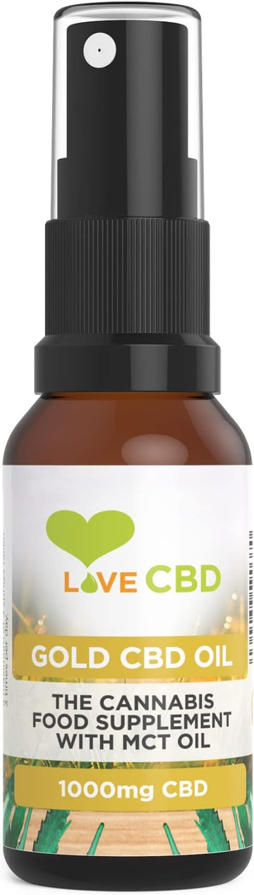 Love CBD 1000mg Gold CBD Oil Spray 20ml